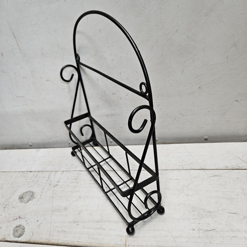 Metal Spice Rack Kitchen Decor Wall Mount Countertop Shelf Display - Picture 3 of 7